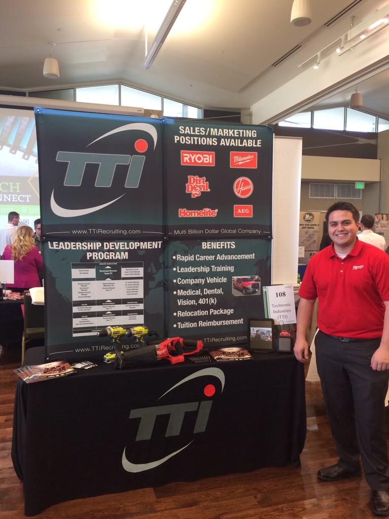 Accelerate your career w/ TTI! Come see us today! LSC-ballroom #CSURams #CSUCareerFair #LeadershipDevelopment #sales