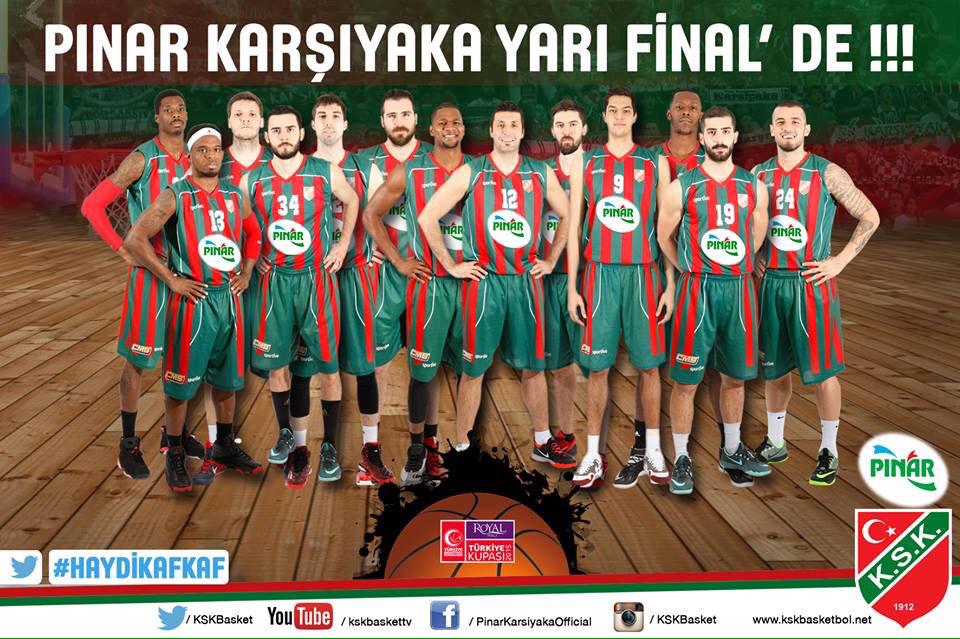 KSKBasket's tweet photo. Royal Halı #TürkiyeKupası2015 Yarı Finalde Rakibimiz Fenerbahçe Ülker! http://t.co/9dPJoZjCmH