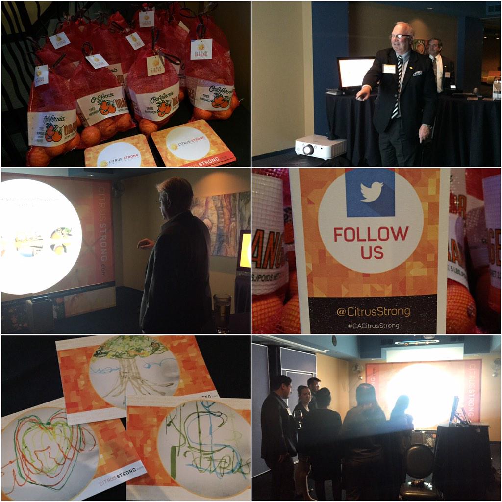 igniteshar's tweet photo. Officially launched @CitrusStrong last night with the coolest interactive digital art project #CACitrusStrong http://t.co/4uUxhDRt3j