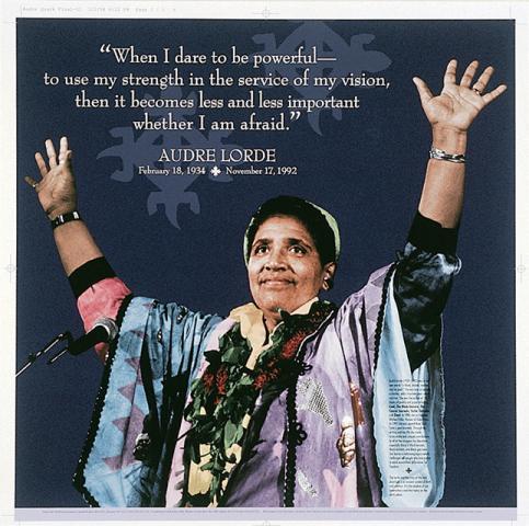 Happy Bday to poet/activist Audre Lorde, who taught the importance of self-care & that we can overcome illness, fear 