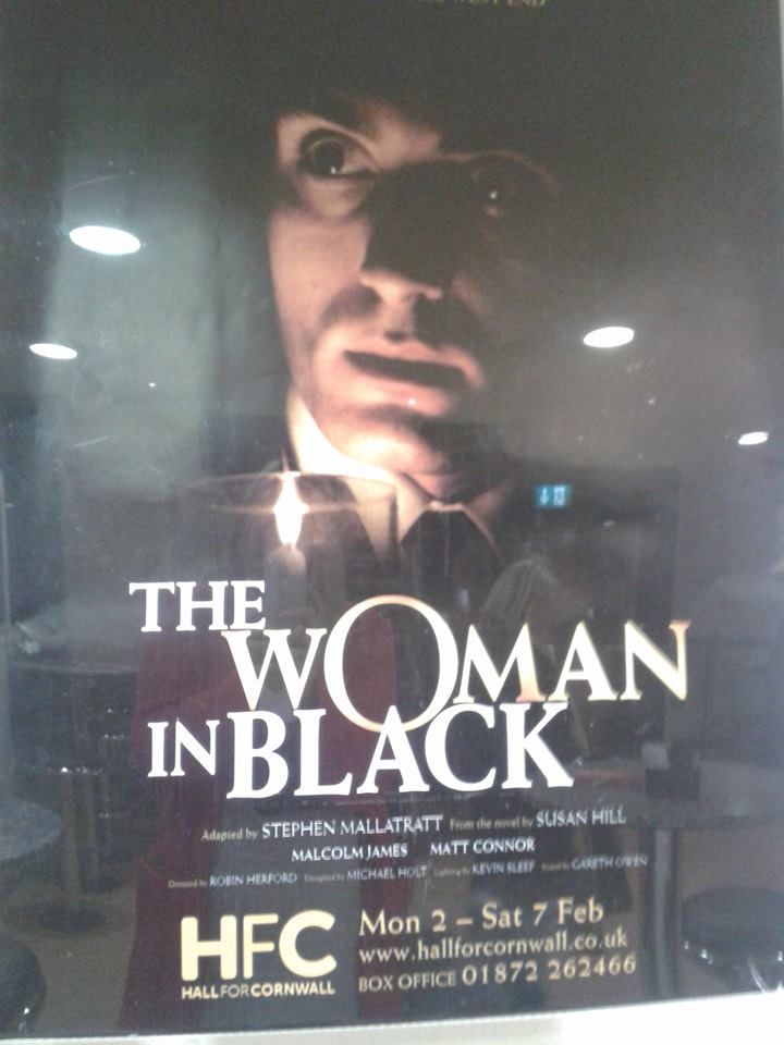 HannahTstone's tweet photo. on 7th February at 7:30pm, I went to see woman in black live ghost story show at Hall for Cornwall. http://t.co/tY8YNepegw