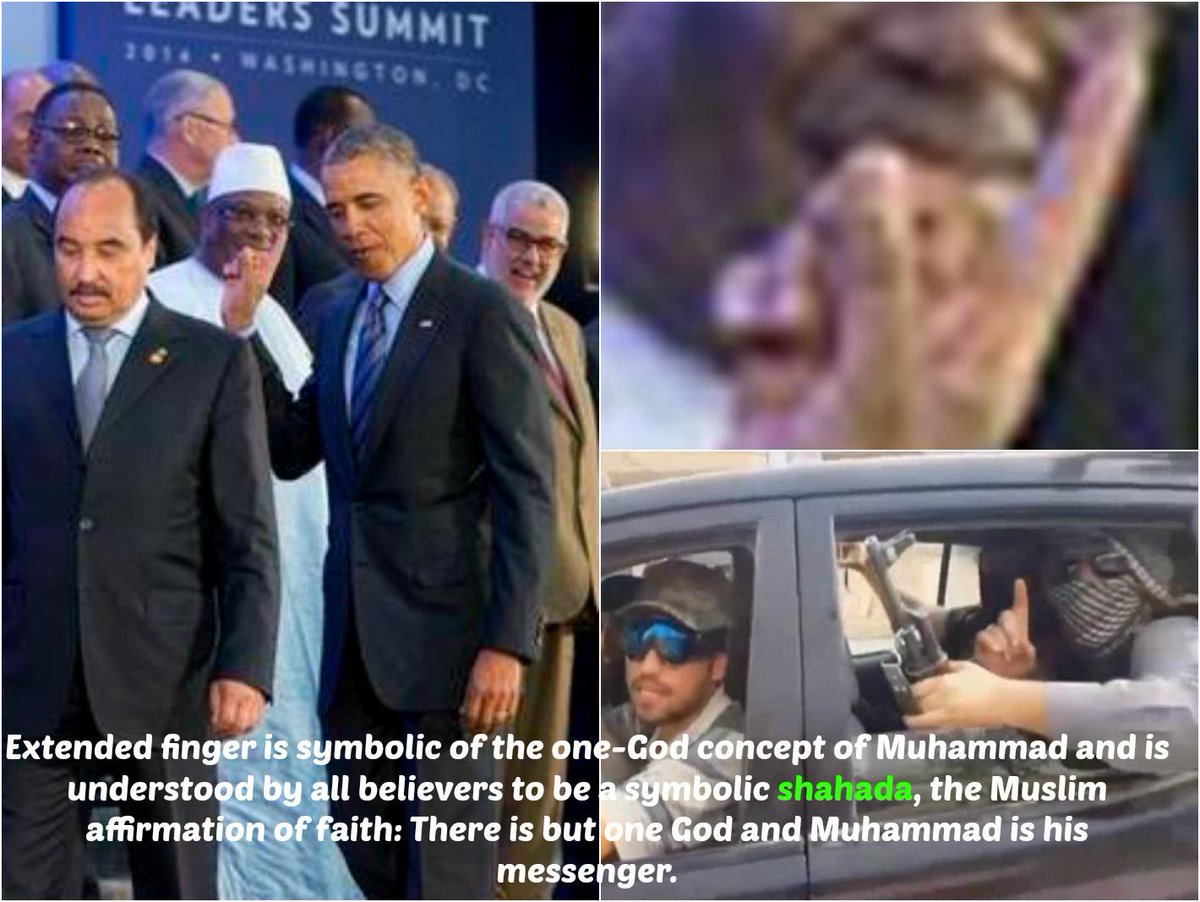 Did Obama flash Muslim gang sign during 'extremist' event?