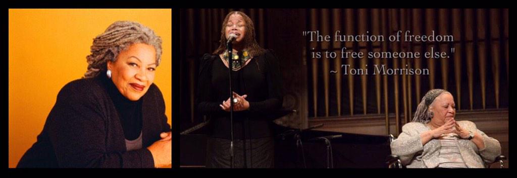 Happy 83rd Birthday Toni Morrison! 1 of my highest honors as an artist was to sing my music for Ms. Morrison. 