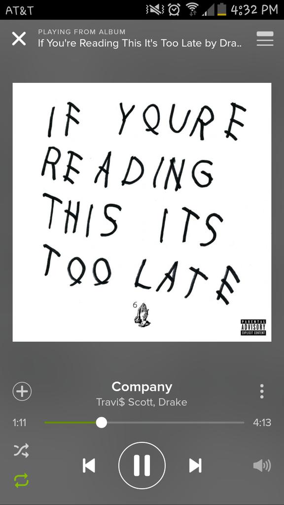 Monet_Free's tweet photo. I like this song a little too much #butitstoolate http://t.co/SLPOm5DcKf
