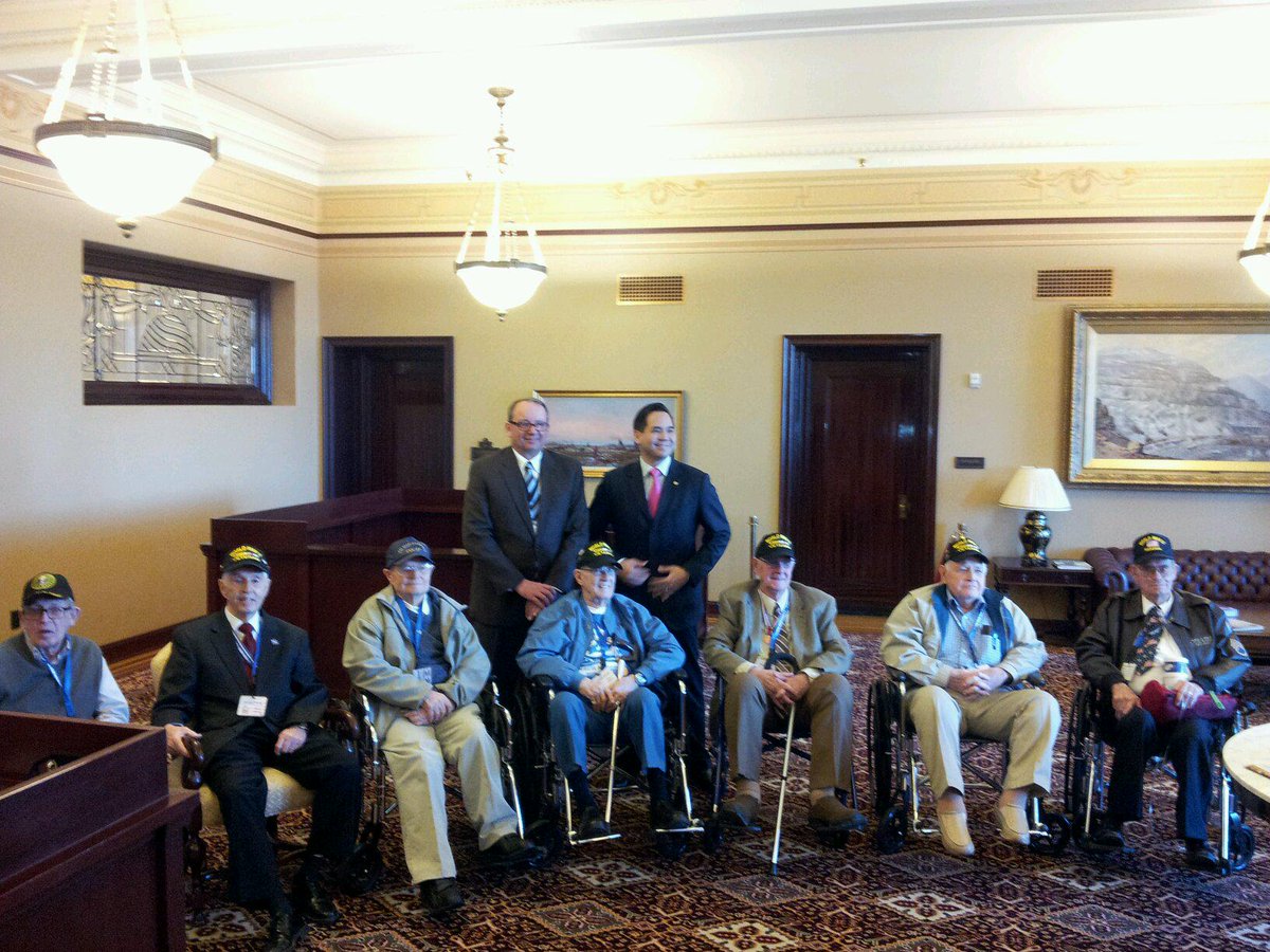 General Tarbet and Attorney General Sean Reyes with our UHF veterans.
