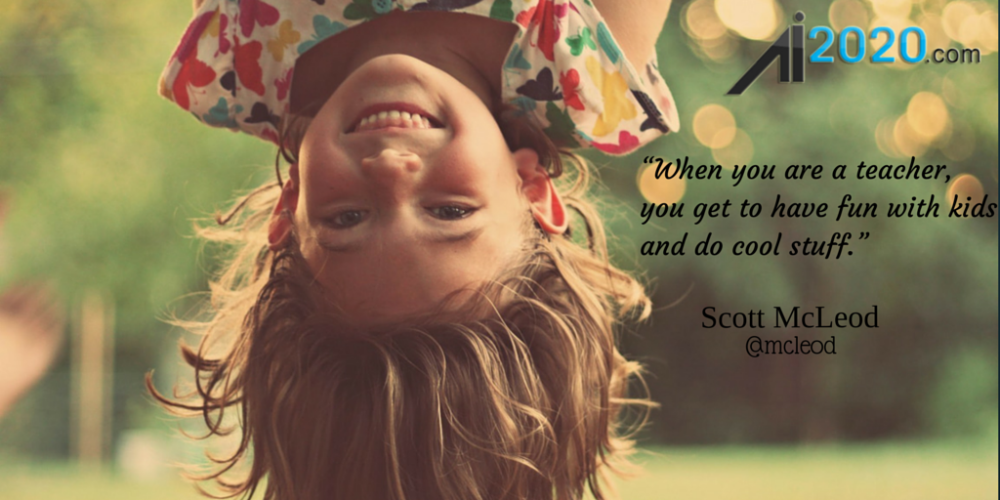 adnanedtech's tweet photo. “When you are a teacher, you get to have fun with kids and do cool stuff.” @mcleod http://t.co/gjuvxJisrz http://t.co/Jm5FizssLt