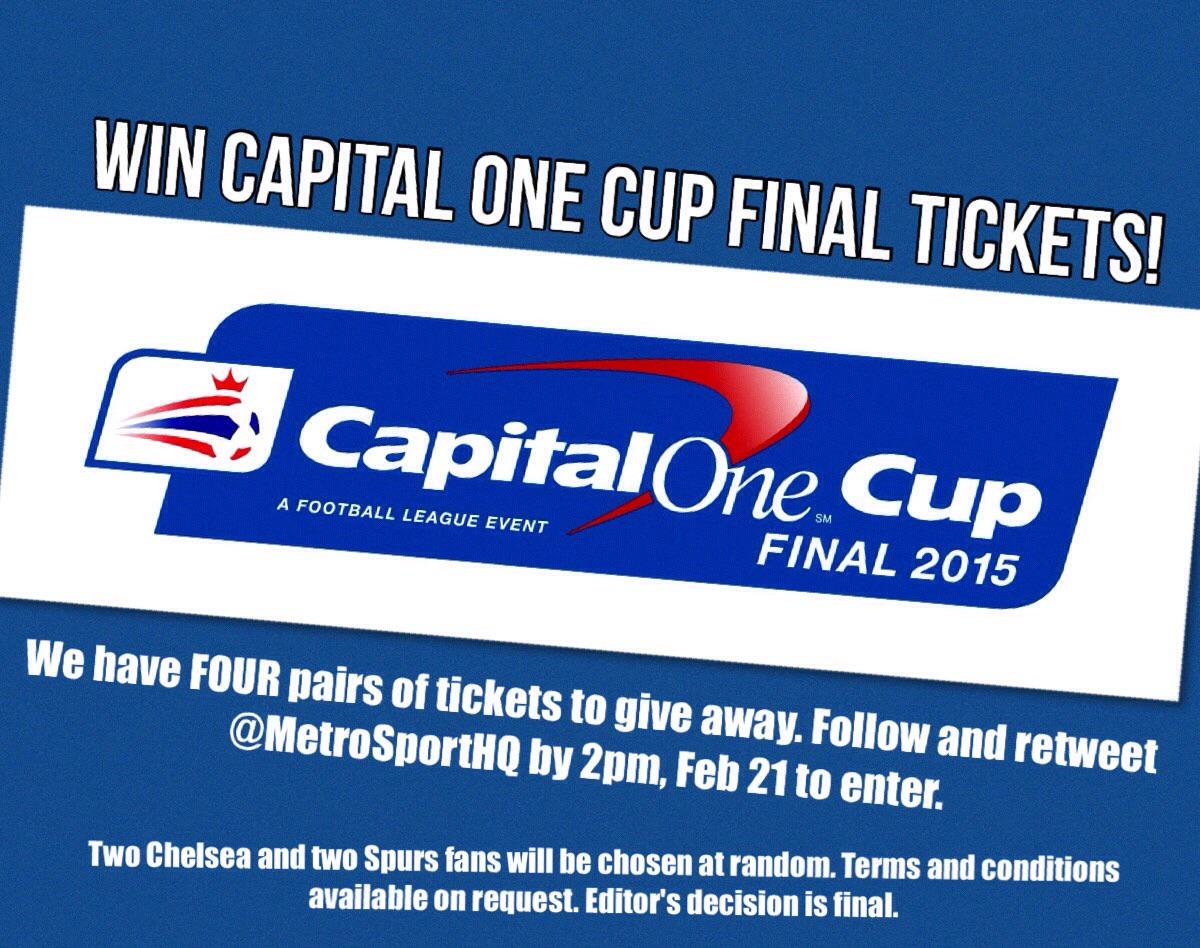 Want to win Capital One Cup final tickets? Follow the instructions to be in with a chance! #CFC #THFC