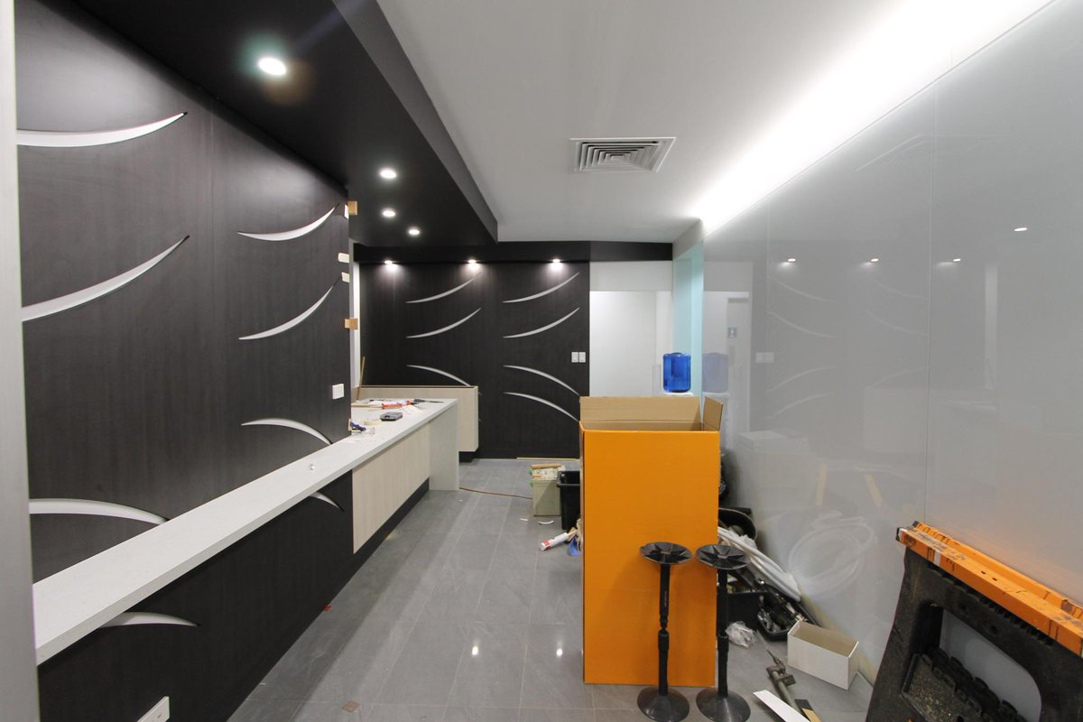 LeithalDesigns's tweet photo. Construction Stage - Commercial Office Fitout http://t.co/lqTVWq5DNX