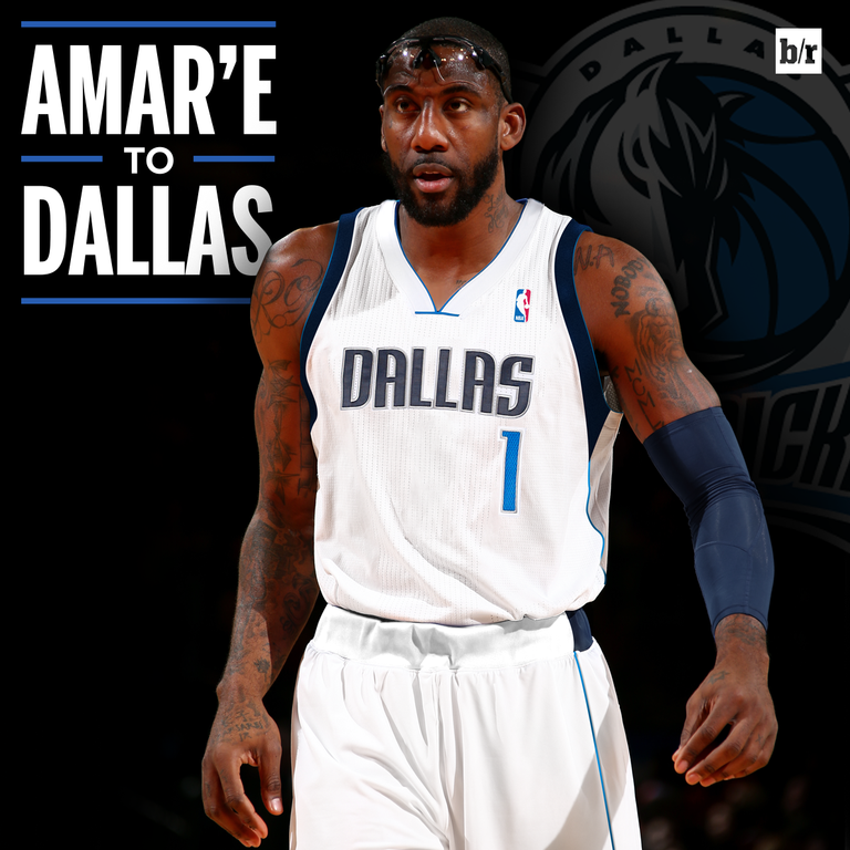 BleacherReport's tweet photo. Official: @dallasmavs announce they’ve signed @Amareisreal http://t.co/FSRCPF5JKa http://t.co/j104m5emLw