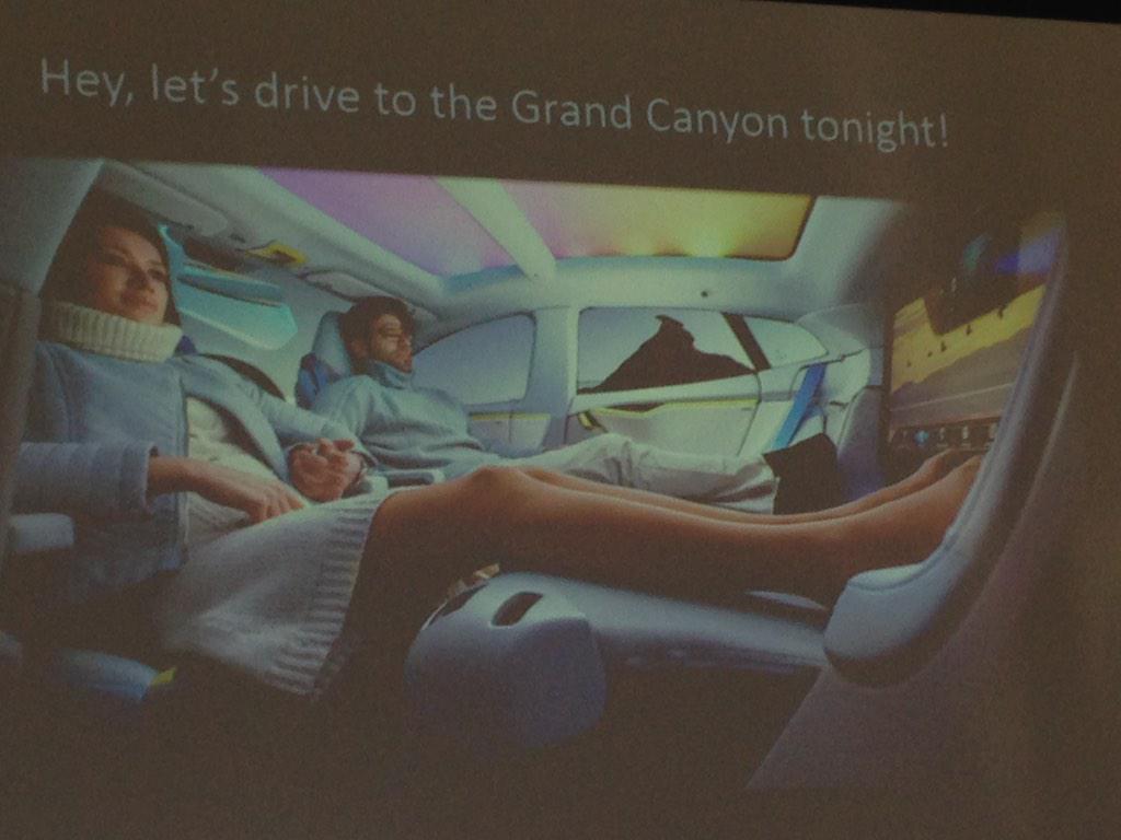 SepidehN's tweet photo. The future of traveling! Autonomous driving ! #SVFDrive http://t.co/msMR2ONZNc
