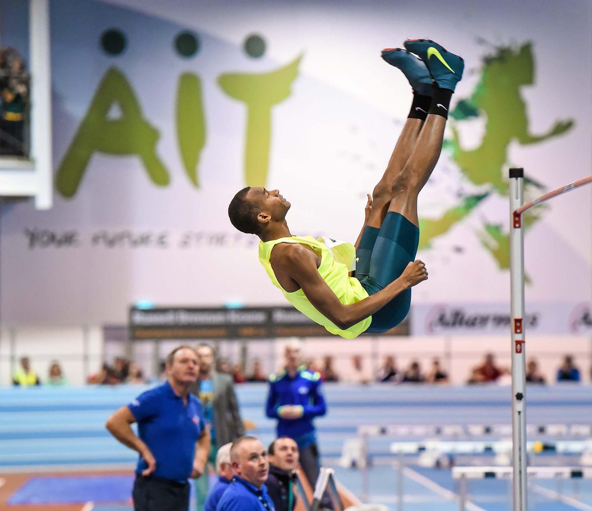 TUS_Athlone_'s tweet photo. .@mutazbarshim proved tonight at the #AITgrandprix why he is such a legend, jumping 2.41m. http://t.co/XHkP3GrsDP