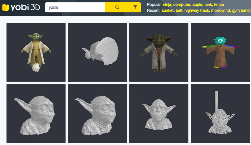 3DPHobbyist's tweet photo. Yobi3D is the Search Engine of 3D Models http://t.co/quZ9tDz1o6  @Yobi3D #3DPrinting #3DModels http://t.co/gFV2d8VsY0