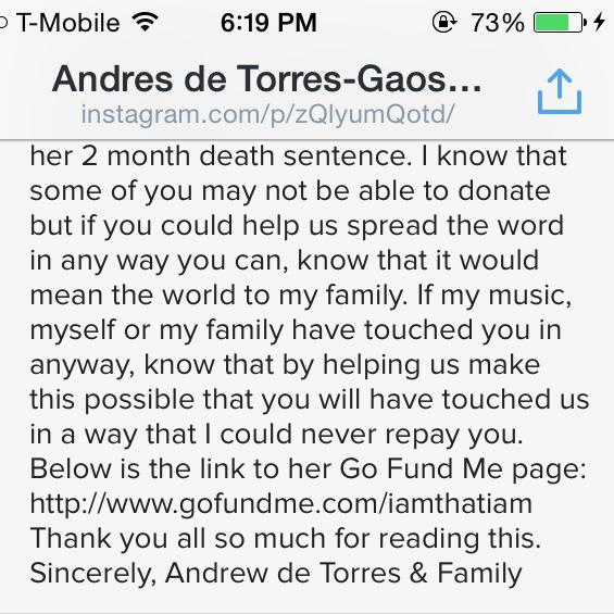 TIPBuffalo's tweet image. If anyone can help @AndrewAesthetic's mom by donating heres the link: gofund.me/IamthatIam or spread the word by RT