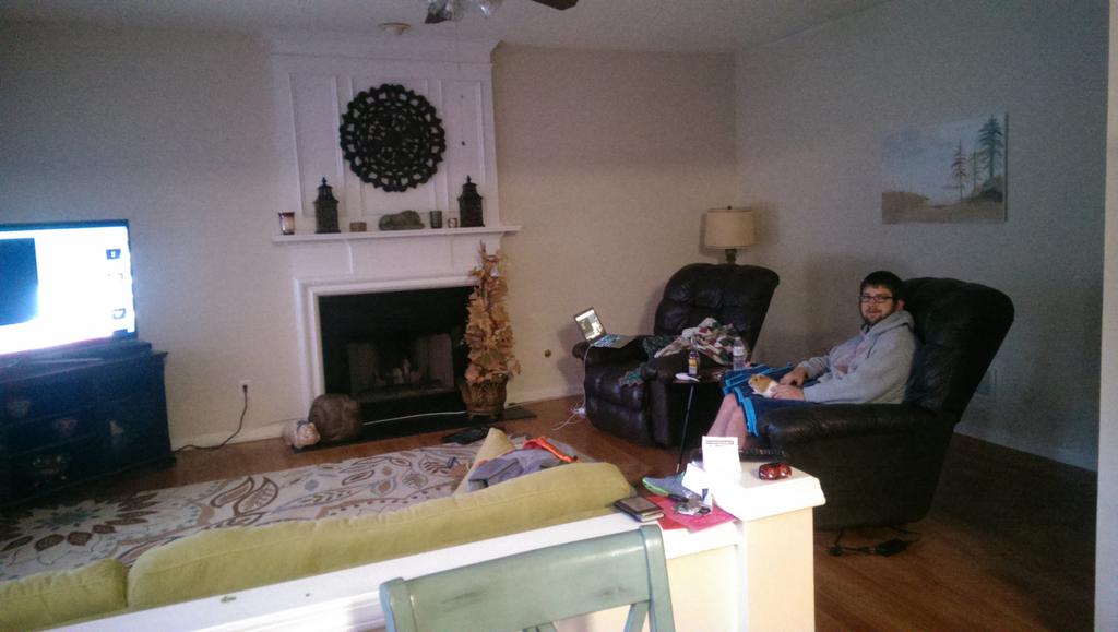 CarmellaCodes's tweet image. #frontendmaster @douglascrockfor watching JavaScript the good parts with waffles the guinea pig and @jasonwarford