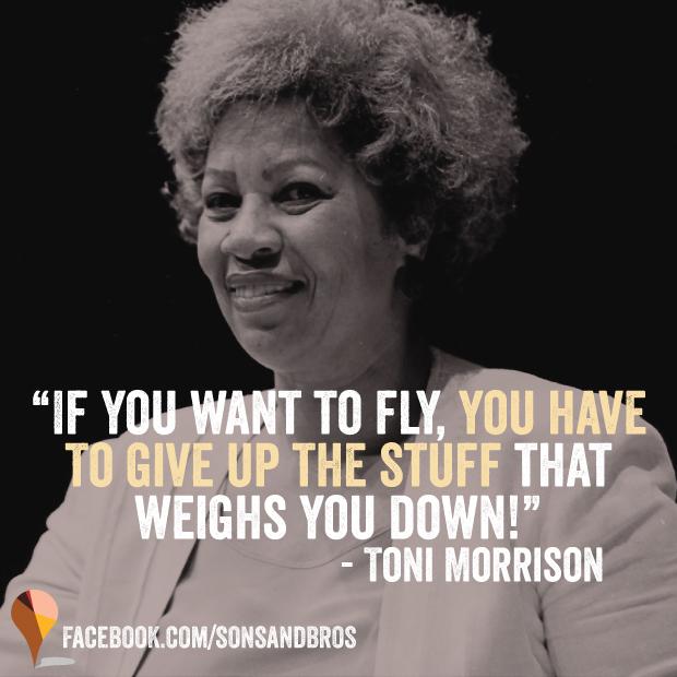 \" Happy Birthday to Toni Morrison, the first black woman to win the Nobel Prize for Literature. 