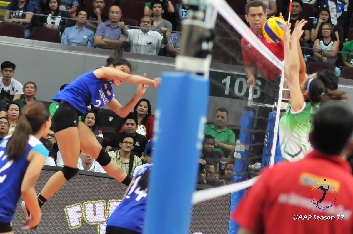 VballPH's tweet photo. Defense on Valdez by DLSU wasn't bad and yet she still scored 29 points. 300+ in the entire elims. #RunawayMVP http://t.co/2SmN5Zi3jS