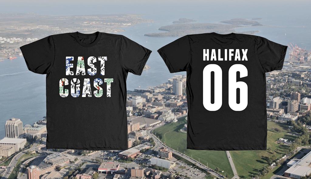 EASTCOASTLIFEST's tweet image. First 1500 people at the @HalifaxRainmen game on Friday get these FREE limited edition shirts! RETWEET to win 1 of 10