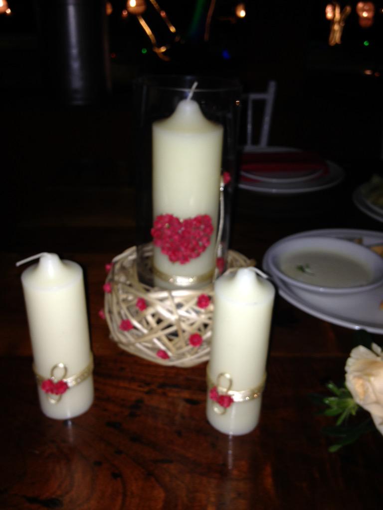 ChefFabiola's tweet image. Listas las velas para la ceremonia de la luz!!!