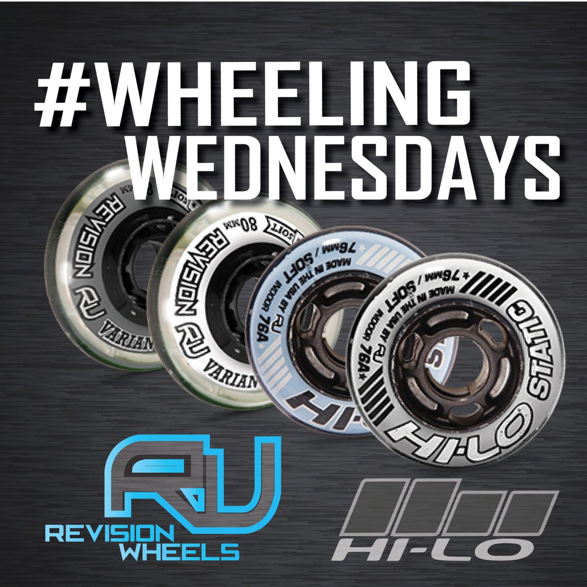 Whether you're a beginner or a pro, HI-LO and Revision wheels have you covered! #MissionHockey #WheelingWednesdays