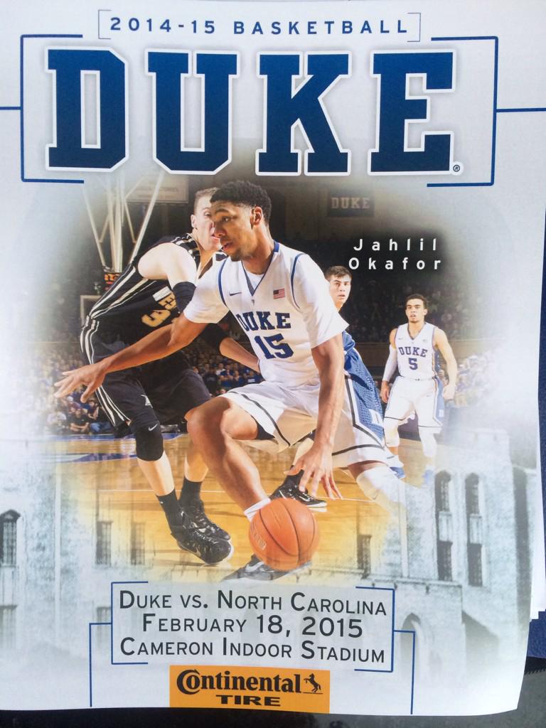 AccSportsBiz's tweet photo. #GameDay @Duke_MBB @dukeblueplanet @dukebasketball @BrentLawrence44 #Dukevs.NorthCarolina #CameronIndoorStadium!!!! http://t.co/2SRYPccluv