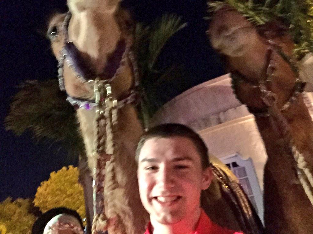AJFasano's tweet image. Selfies with the camel crew at #SecureStores15. And it's hump day!