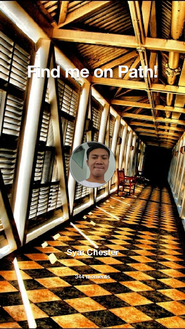 SyaiWilliam's tweet photo. I've shared 344 memories with my friends on #Path - see them now at http://t.co/h9LHjYgMIE! #thepersonalnetwork http://t.co/yIm2rgJItX