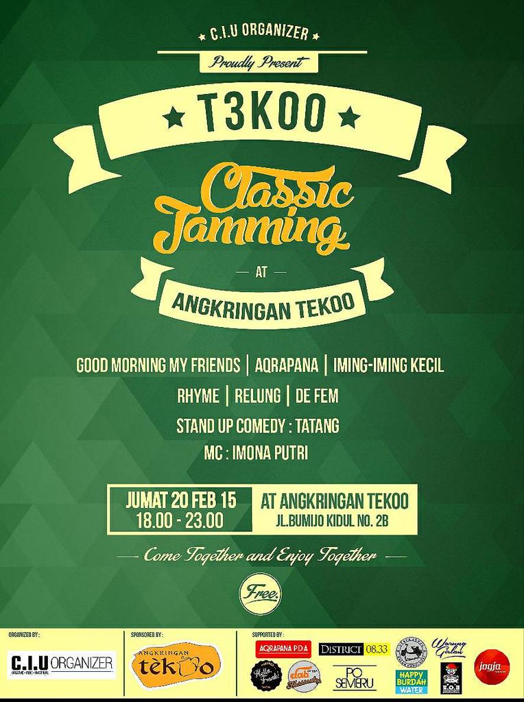 Kita besok ada disini friends. Yang gak ada acara bisa dateng :)