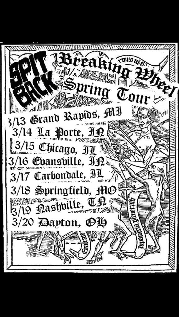 SpitbackHC's tweet photo. Lurk is free the 13th and we hit the road with @breakingwheelmi RT RT RT http://t.co/o4ucJA2pHa