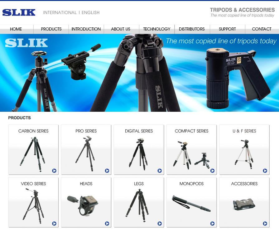 SlikTripods's tweet photo. http://t.co/zcQcnEK4KZ
SLIK CORPORATION - INTERNATIONAL WEBSITE http://t.co/gezvqNwmWf