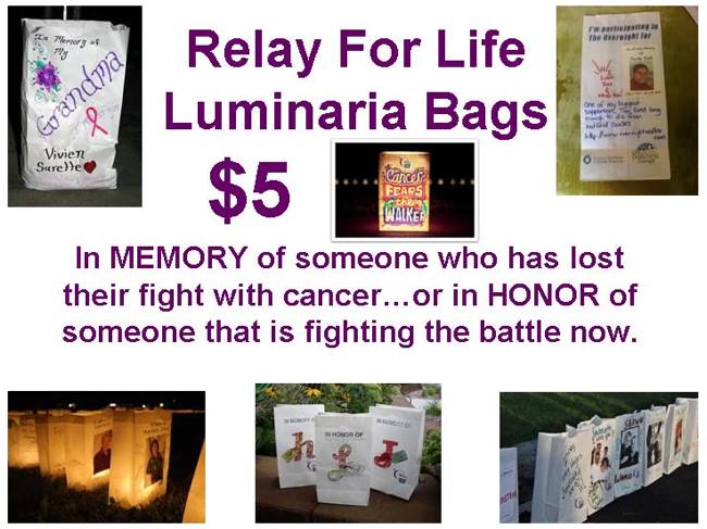 Relay for Life luminaria will honor those who battled cancer
