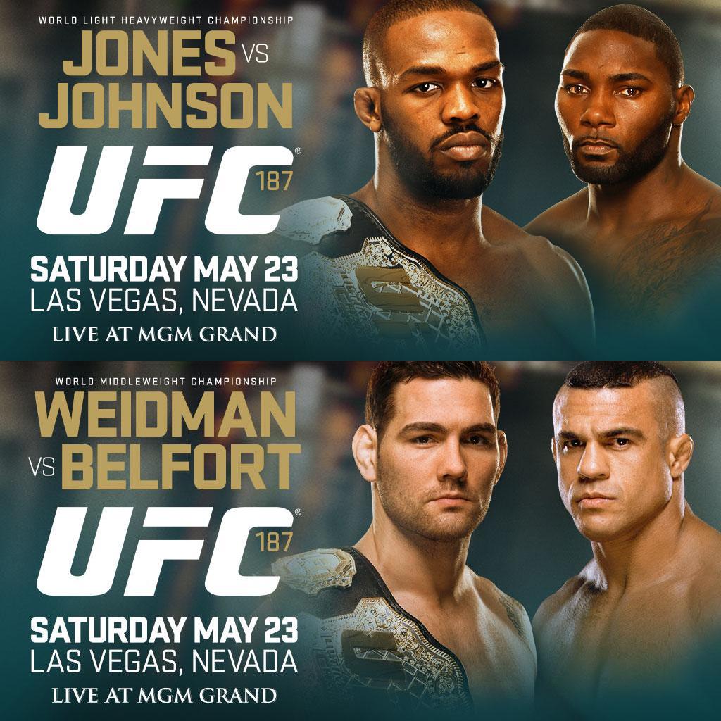 Bleacher Report on Twitter: UFC 187 headliners announced: Jon.