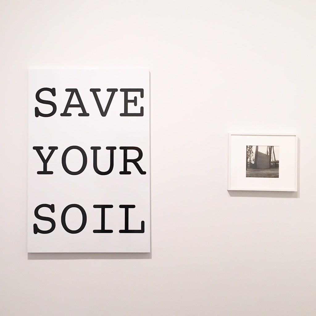M23projects's tweet photo. Peter Fend "SAVE YOUR SOIL", 2014 @whitecolumns #EssexStreet #PeterFend http://t.co/HapqK9MH8N http://t.co/rlmISJxPOM