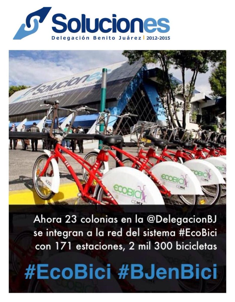 JorgeRoHe's tweet photo. Ahora 23 colonia de la @DelegacionBJ se han integrado al sistema @ecobici #BJenBici #SolucionesBJ http://t.co/MePniavLyt