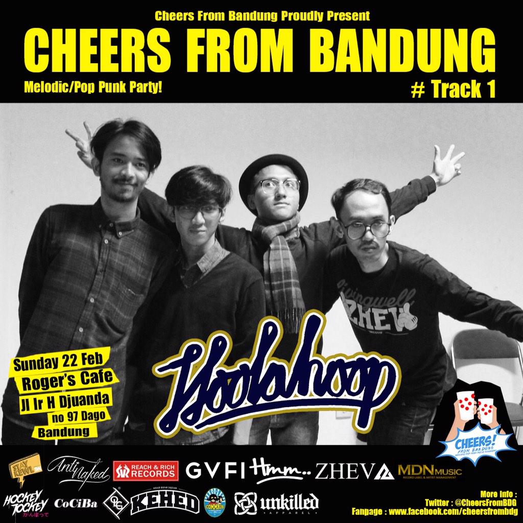 . <a href="/hoolahoopmusic/">#Hoolahoop</a> for #CheersFromBDG 22 Feb 2015 htm 15rb Roger Cafe Jl Dago 97