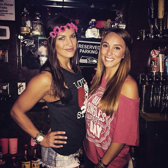 The ladies of #thrusterslounge who craft awesome cocktails and look good doing it. #wcw #pacificbeach