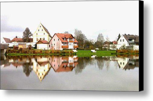 Bee____Happy's tweet image. New artwork for sale! - "Houses along the lake" - fineartamerica.com/featured/house… @fineartamerica