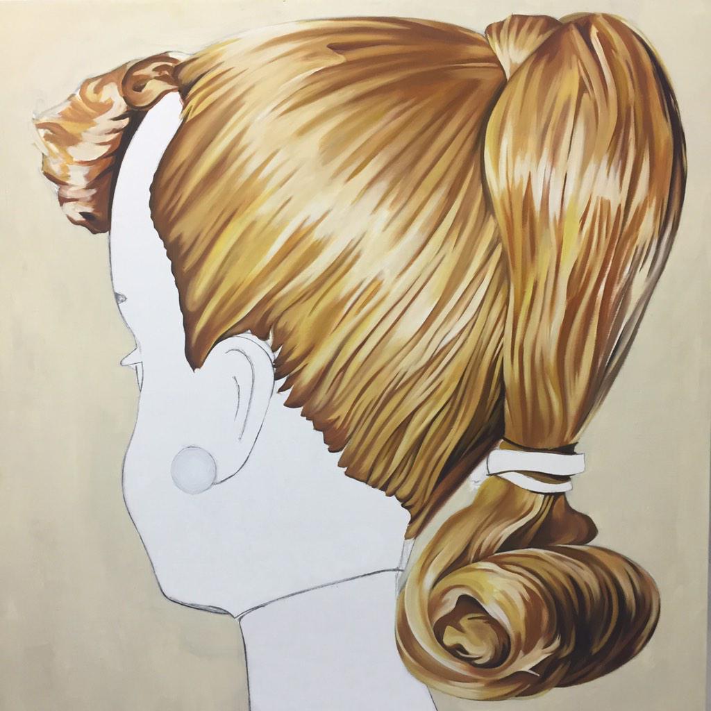 KatMecca's tweet photo. Ms. Barbie 

#painting #series #fineart #art #modernart #barbie #doll #vintage #toy #wip #process http://t.co/obMglOwkrY