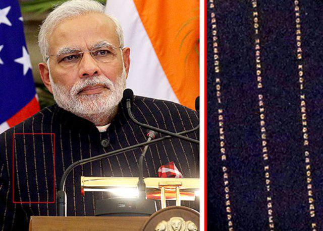 news24tvchannel's tweet image. 1 करोड़ 25 लाख पहुंची मोदी के सूट की बोली - bit.ly/1CLglc8 #ModiStyle #ModiSuit