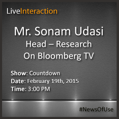 ProfSimple's tweet photo. #NewsOfUse Our Head-Research, Mr.Sonam Udasi will be on @BloombergTVInd on the show ‘Countdown’ today at 3:00 PM. http://t.co/yMLpWNjXYt