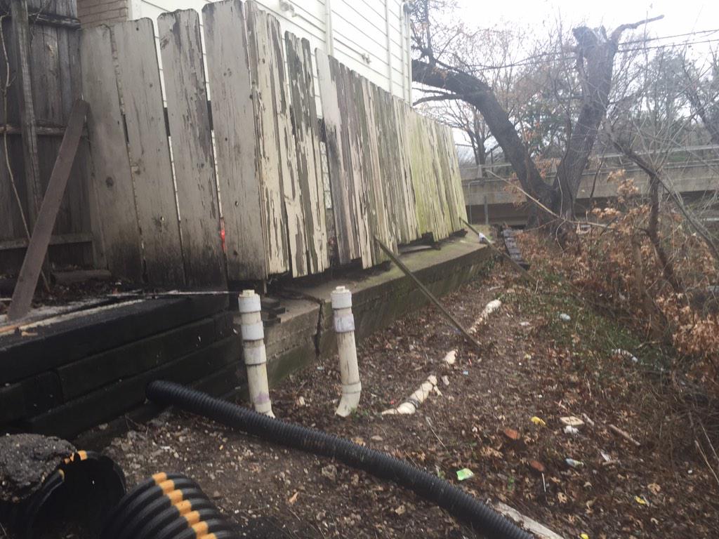 Spectra_PS's tweet image. Before pictures on a new retaining wall project by Spectra!