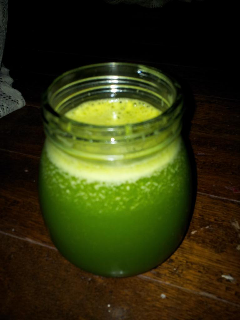 CsharpDotNet's tweet image. The power and light of the almighty sun in a glass. (Apple, cucumber and turmeric juice)