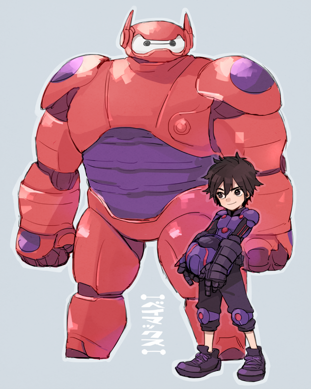「そういえばベイマックスやっと見れたんですよ 」|そとのイラスト