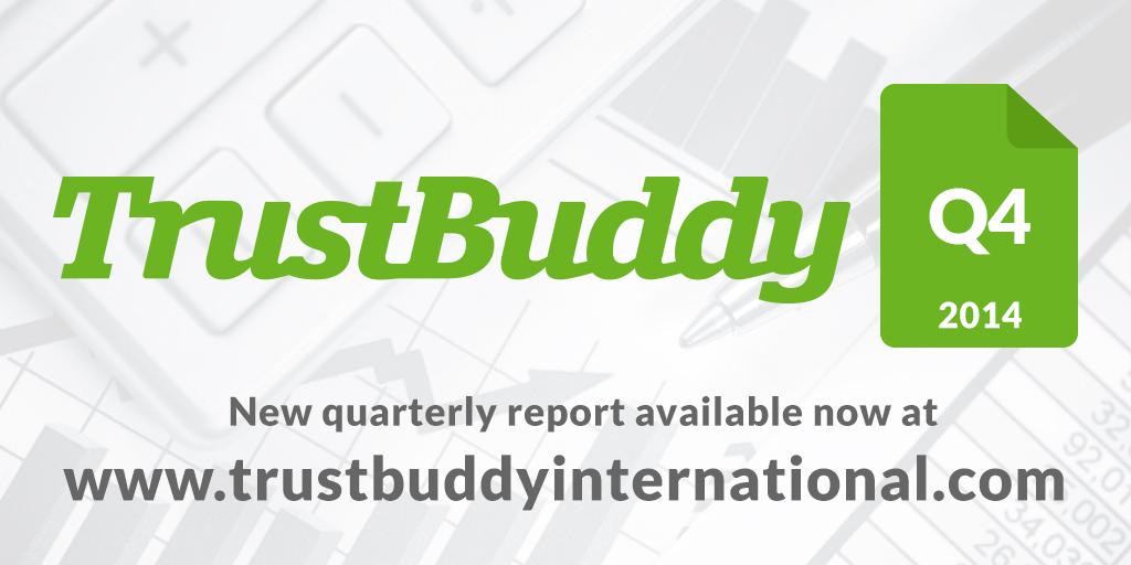 TrustBuddy has now released the Q4 numbers, available at http://t.co/bP2aKC5DKP (PDF) #p2plending #p2p http://t.co/ysHAndjKma