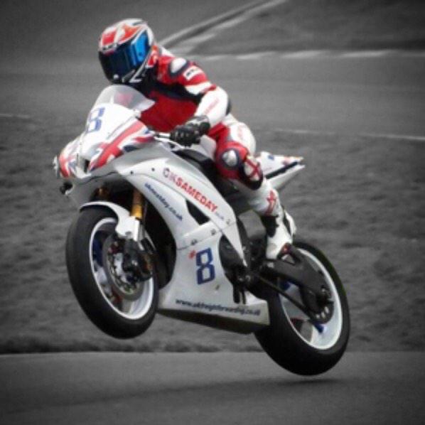 Gaining air over The Mountain at Cadwell Park last Sunday. #ThundersportGB #YamahaR6