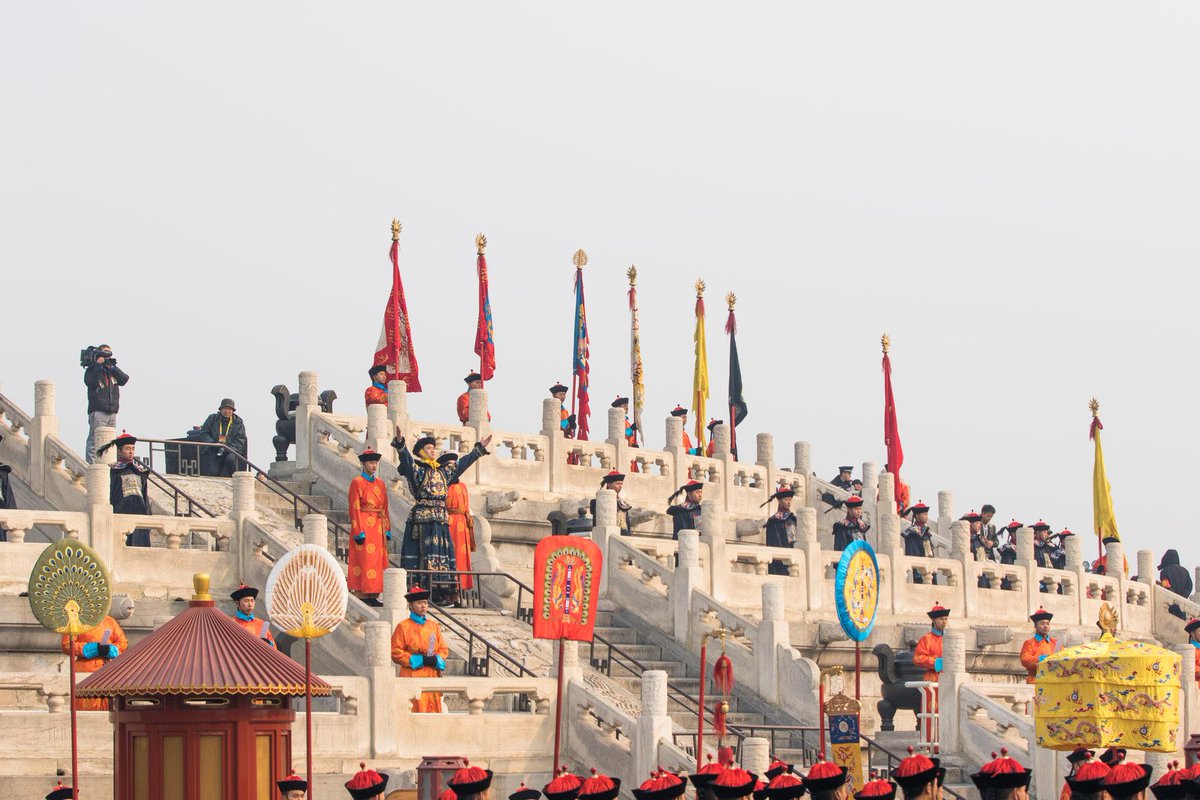 CGTN on X: "The ancient grand royal heaven worship ceremony reenacted at #Beijing Temple of Heaven on 1st day of #ChineseNewYear. http://t.co/tAxZau0fz5" / X