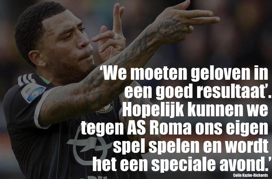 Dit hopen wij ook! #romFEY #matchday #feyenoord #rome