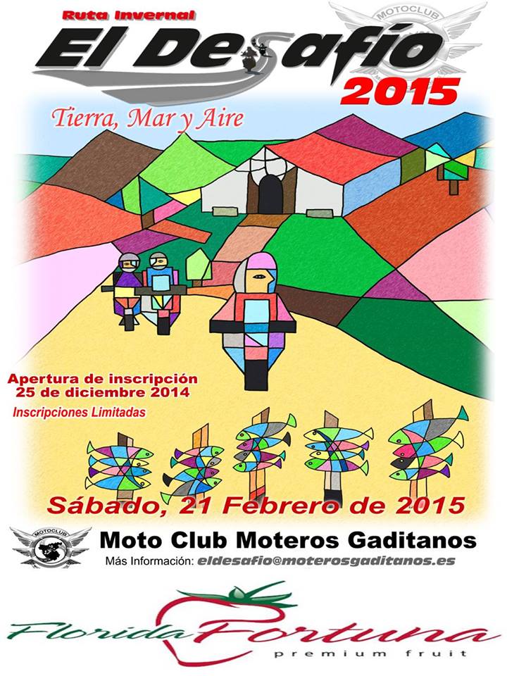 Fortuna va estar presente en el #Desafío2015 que organiza el #MotoClubMoterosGaditanos este fin de semana en Málaga.