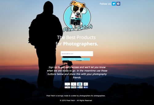 BetaList's tweet photo. Pixel Fetch: Product Hunt for photographers http://t.co/T19BZmWiQV http://t.co/nFb53x6oos