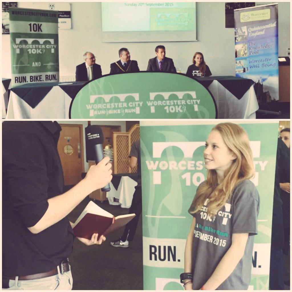 Launching the @worcesterrun earlier. See ya'll on 20th September 🏃🏃 #worcester #running #10km