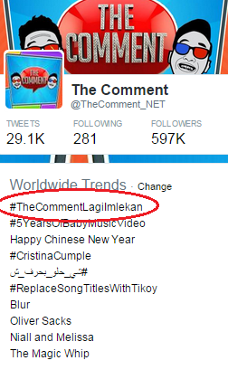 Sultanplur's tweet photo. Yeeeeah!RT @TheComment_NET: Masa gini aja TTWW? salah ni pasti... hmmmm #TheCommentLagiImlekan http://t.co/0xadKLzKb3